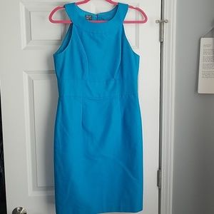 Blue fitted dress